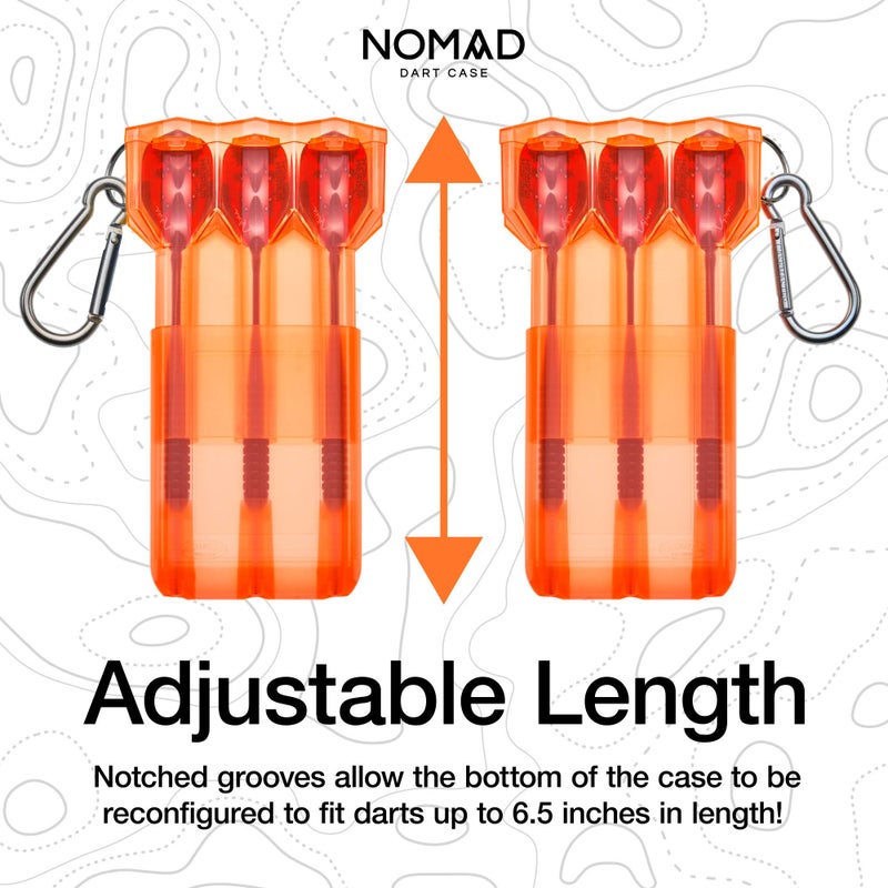 Casemaster by GLD Products Nomad Adjustable Dart Case Neon Orange - Image 4